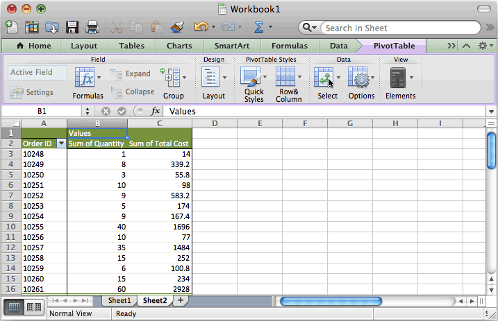 add a column to an existing table in excel for mac